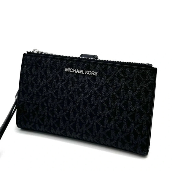 Michael Kors Large Double Zip Wallet Wristlet Black (NWT) - Picture 3 of 9